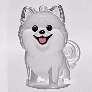 Clear Cat And Dog Hair Capsule Keychain Memorial Pendant For Pet Keepsake Do It Yourself Jewelry