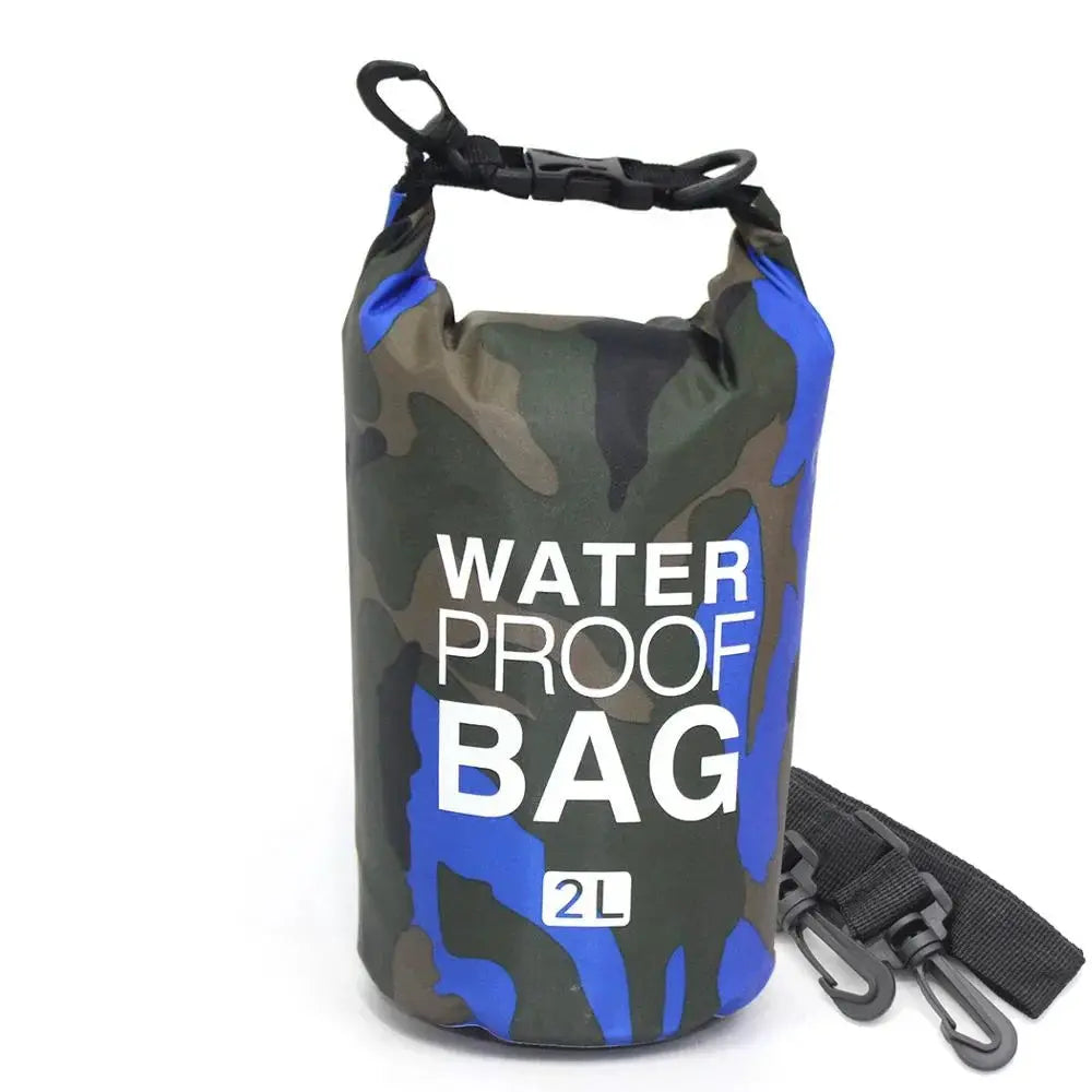 Camouflage Waterproof Dry Bag Sack 2L 5L 10L 15L 20L 30L PVC Coated for Rafting Diving River Trekking Outdoor Gear