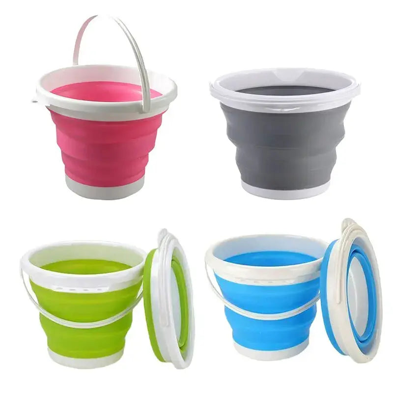 3L Plastic Collapsible Bucket Portable Folding Water Bucket For Car Washing Fishing Camping And Travel