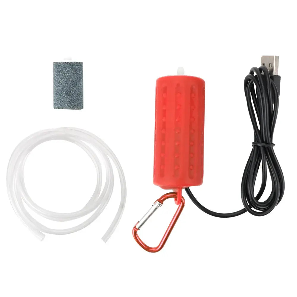 Mini USB Aquatic Air Pump For Fish Tanks And Terrariums Quiet Energy Saving Portable Oxygenation Device