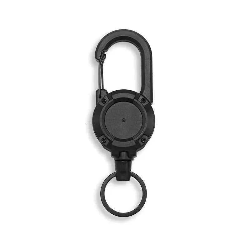 Simples Market retractable heavy-duty pull reel carabiner with steel wire rope and key ring
