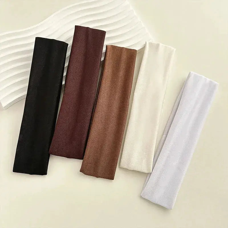 Four Seasons Solid Sports Headbands Women Fitness Running Yoga Solid Color Elastic Hairbands Stretch Hair Accessories