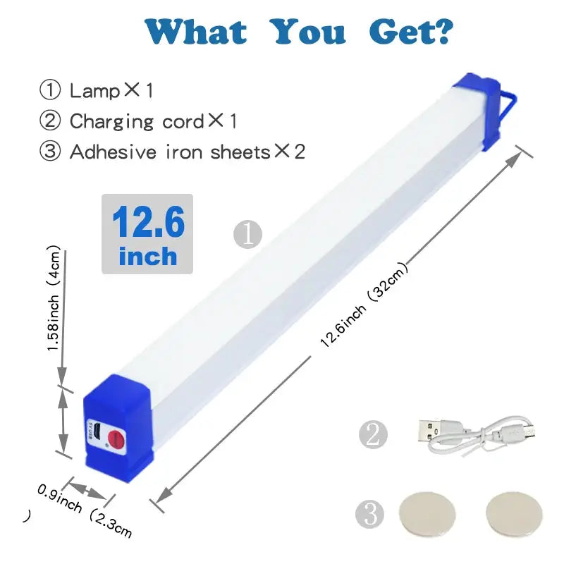 NovaLite LED Rechargeable Lamp Tube USB 5V Magnetic Portable Emergency Light For Camping And Outdoors
