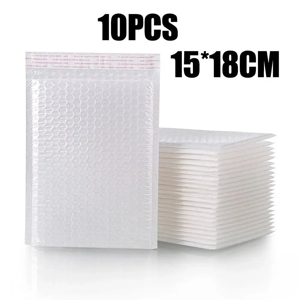 Wholesale White Padded Bubble Mailers Self Seal Envelopes 10 to 100 Pack for Packaging Shipping Gifts