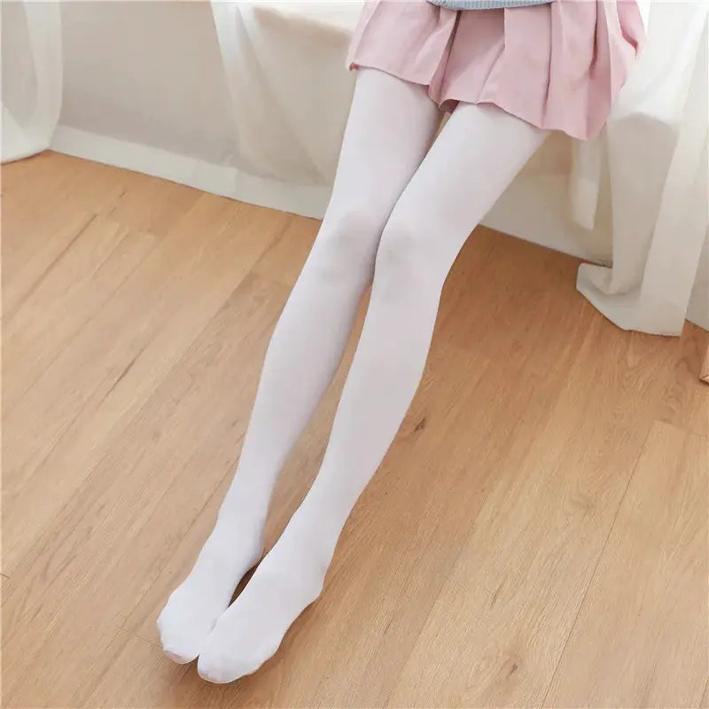 SilkNest Milk White Silk Pantyhose for Women Breathable Antibacterial Comfort Daily Wear and Dance