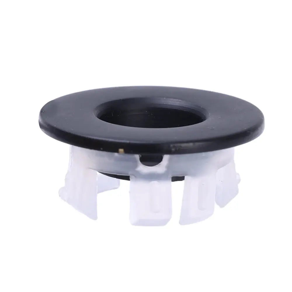 AquaGuard Round Overflow Hole Cover for Sink and Basin Fits 23mm to 25mm Diameters Minimalist Trim