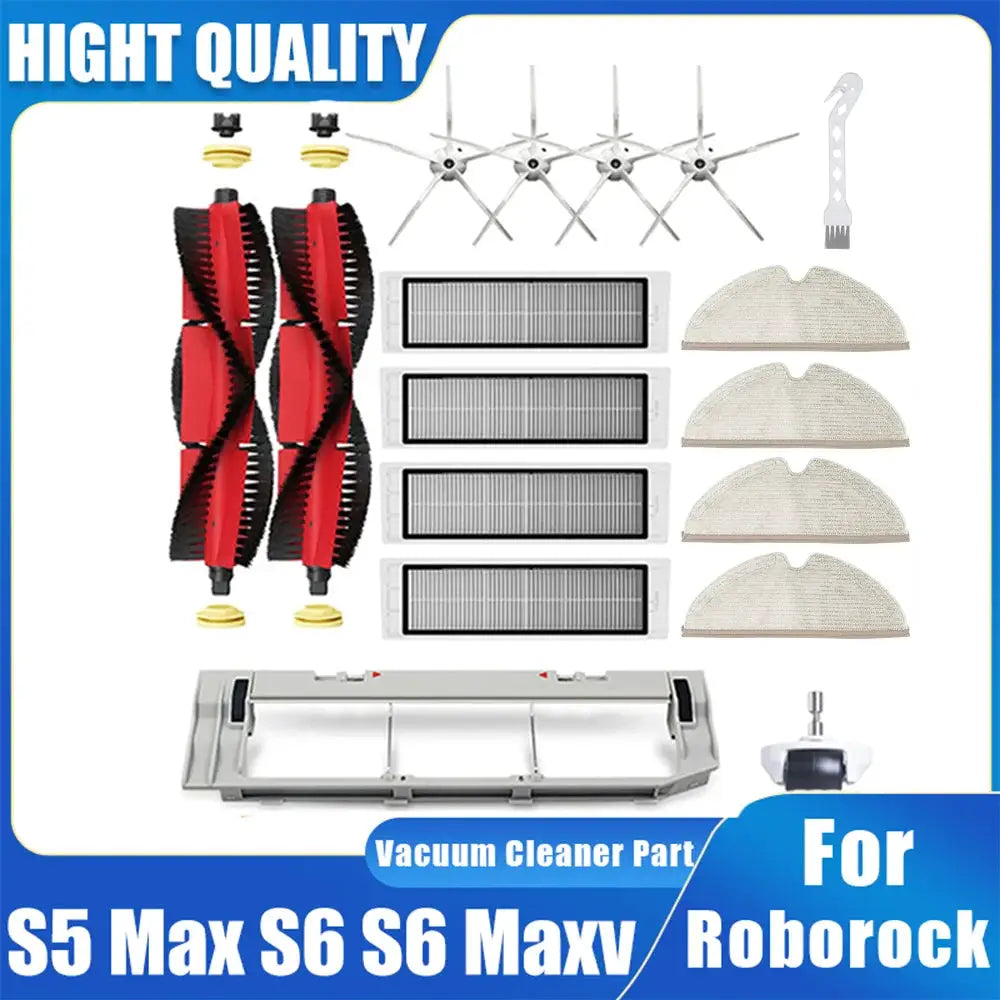 Xiaomi Roborock S5 Max S6 S6 MaxV Vacuum Cleaner Replacement Kit Roller Brush HEPA Filter Mop Cloth Spare Parts