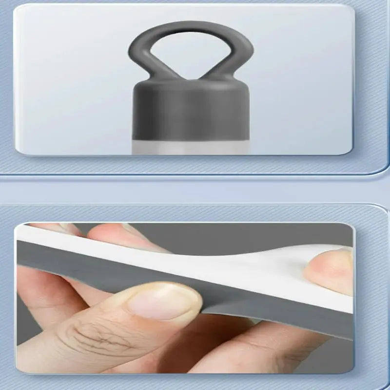 Simples Market silicone shower scraper squeegee; gray flexible blade for bathroom, glass and window cleaning