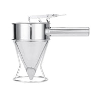 600 And 1200ML Stainless Steel Batter Dispenser Funnel With Holder For Cupcakes And Pancakes