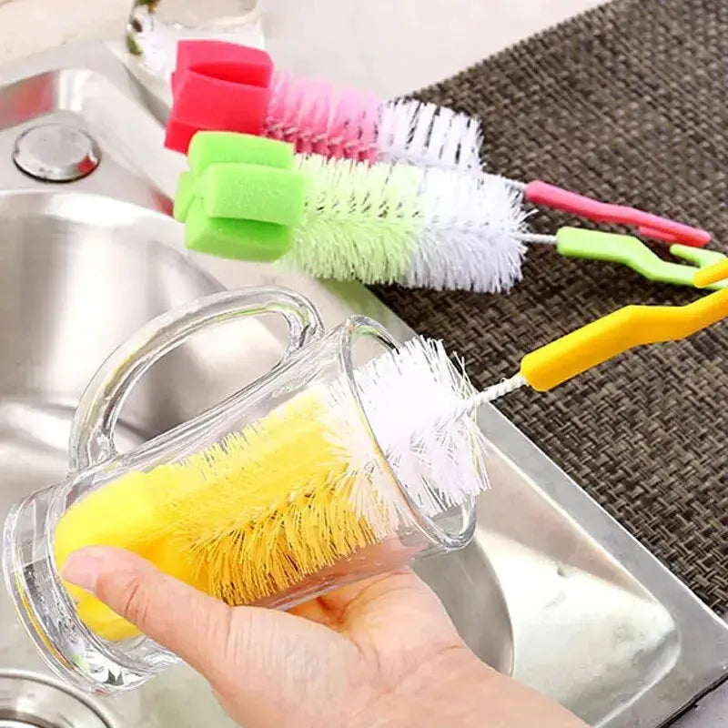 Baby Bottle Brush With Long Non Slip Handle And Fine Hair Sponge For Bottles And Cups Cleaning Tools