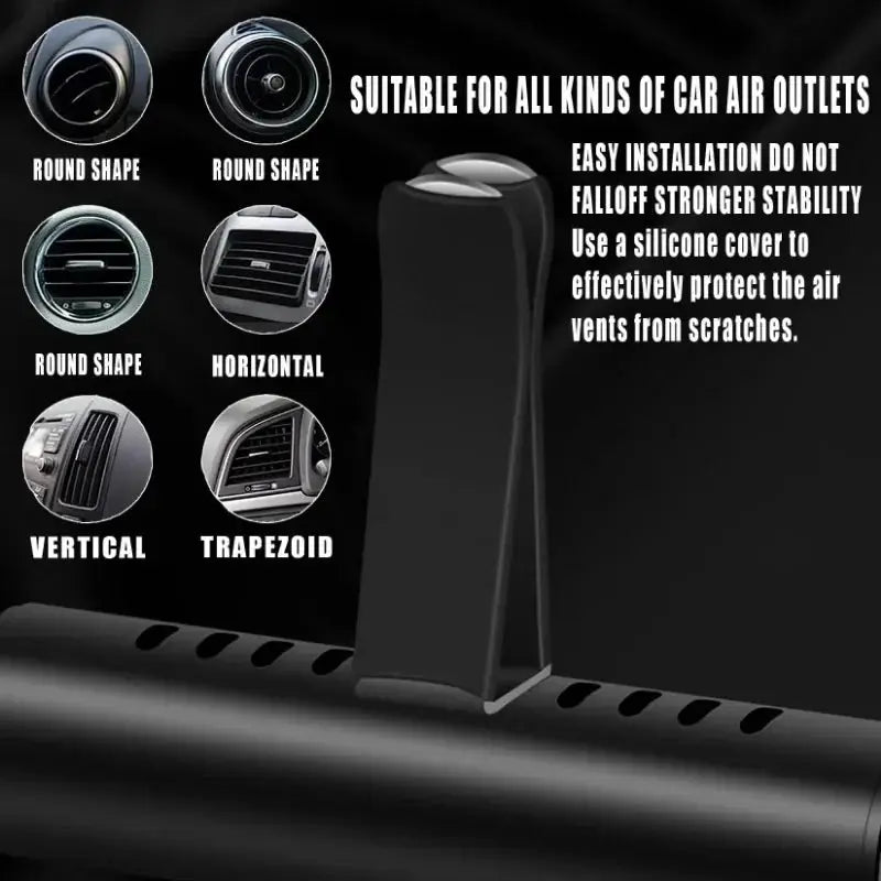8 Piece Car Air Vent Perfume Set Aviation Aluminum Alloy Fragrance Aroma For Auto Interior Freshening