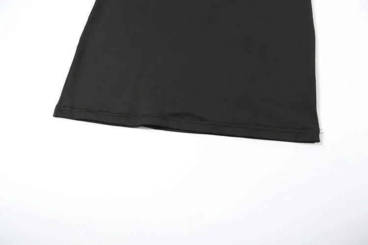 Nibber O Neck Sexy Backless Mini Dress For Women Y2K Solid Trend Style