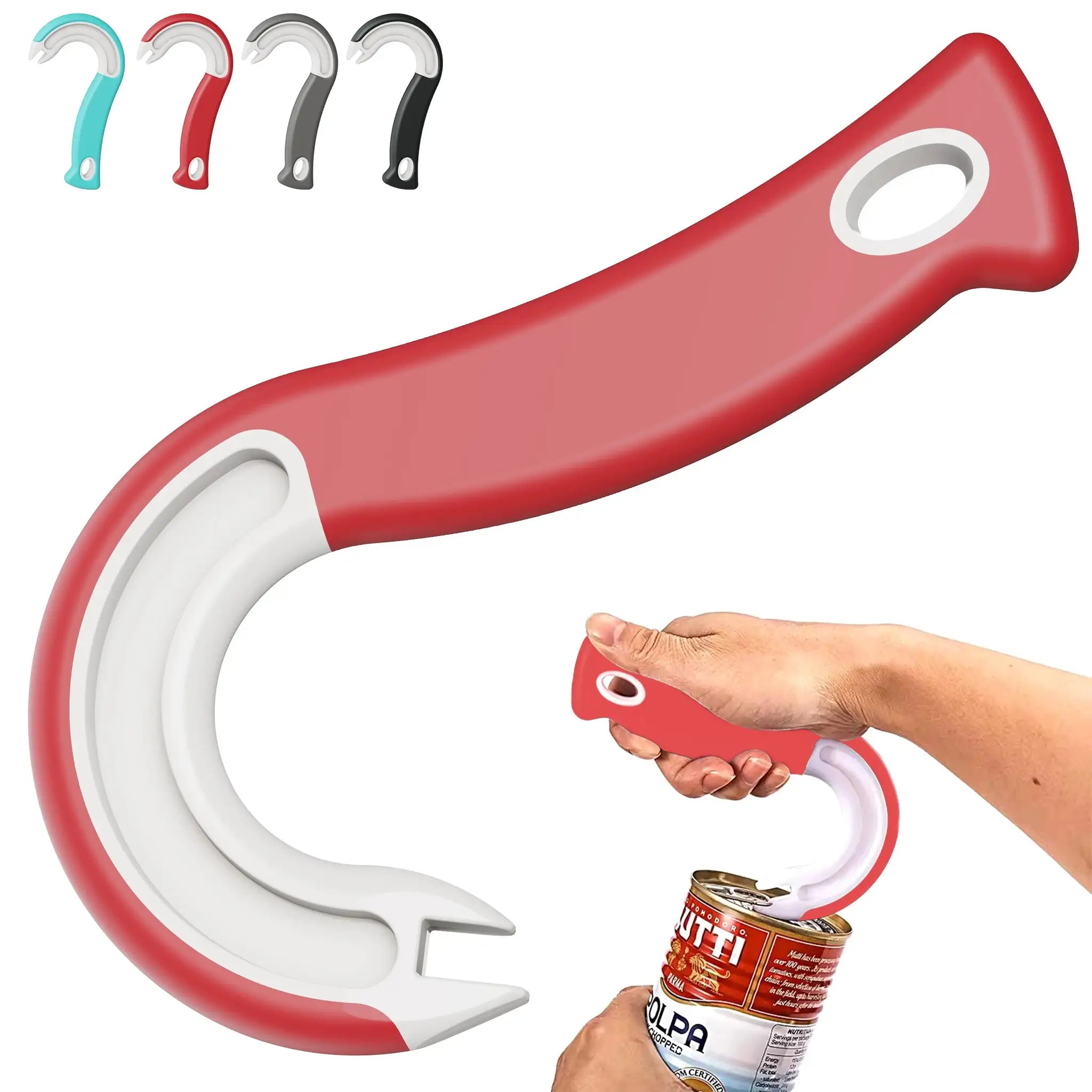 New Design Easy Grip Hook Can Opener Durable Plastic For Home And Restaurant Use Ideal Christmas Party Accessory