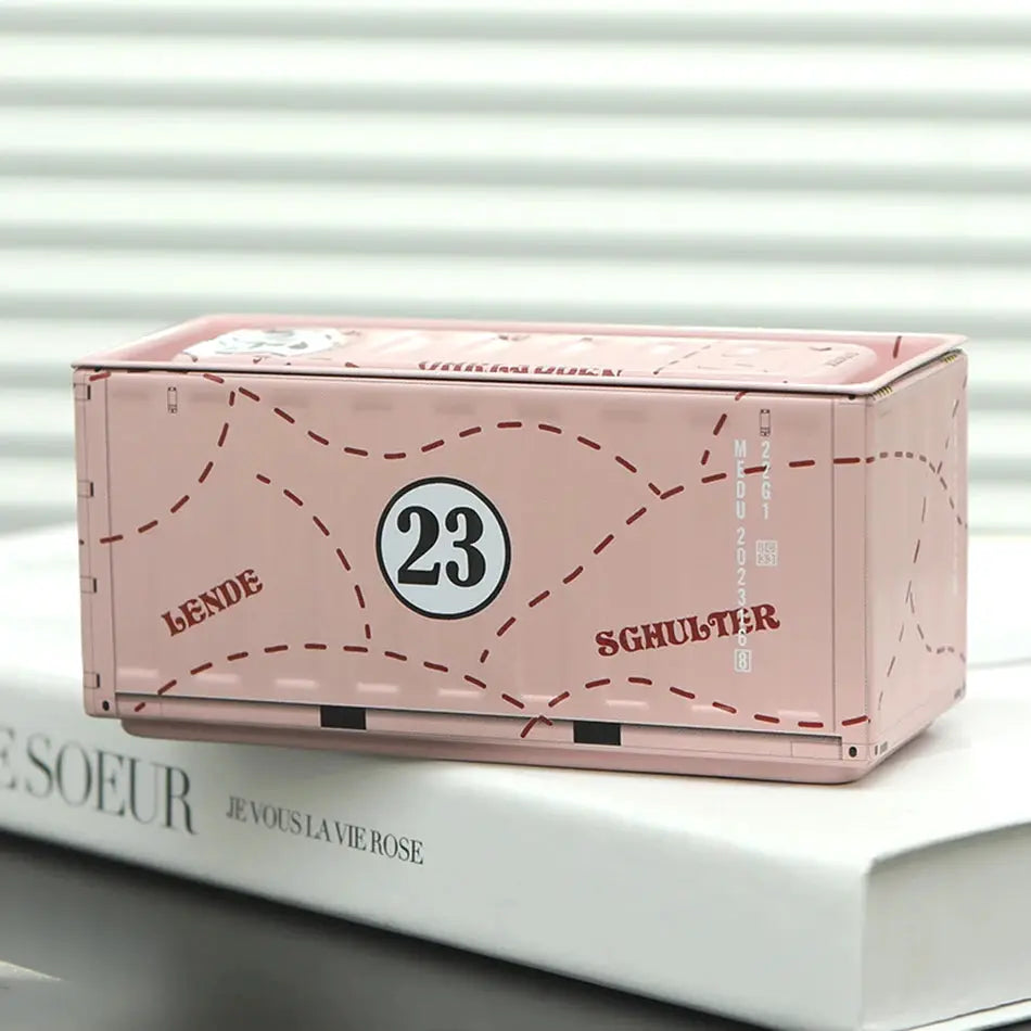 CargoCraft Miniature Iron Storage Box Desktop Organizer For Small Items And Industrial Decor