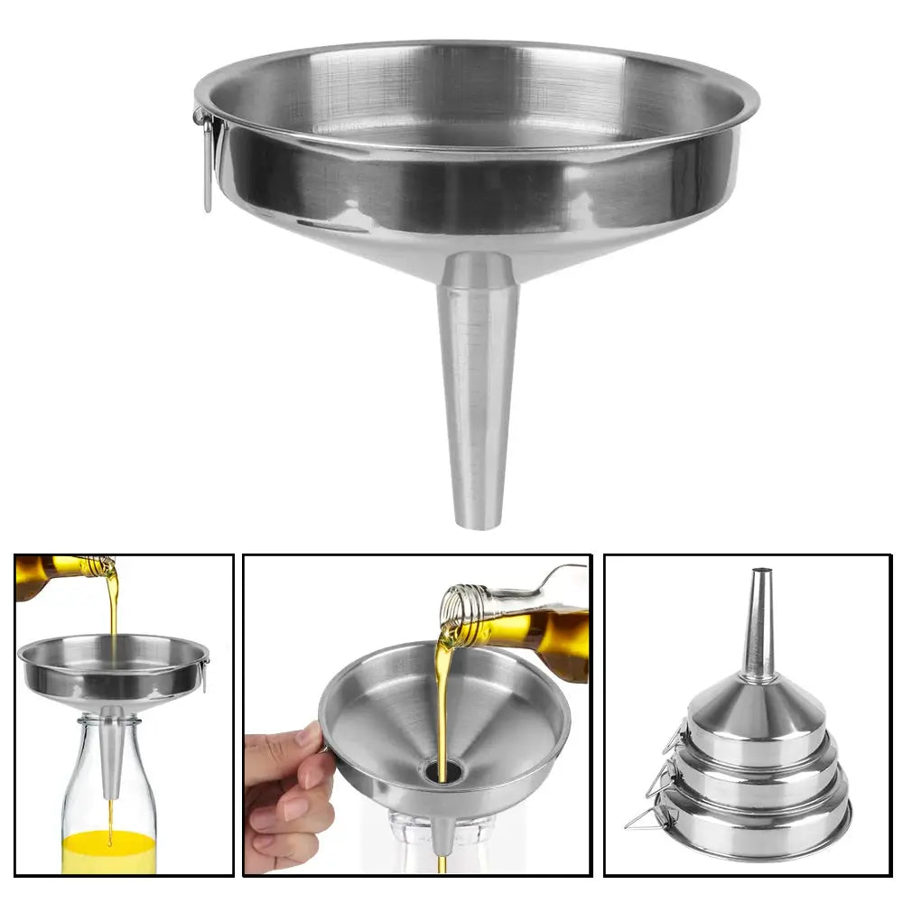 NICEYARD Eco Friendly Metal Funnel For Canning And Kitchen Tools Wide Mouth Bar Wine And Oil Flask