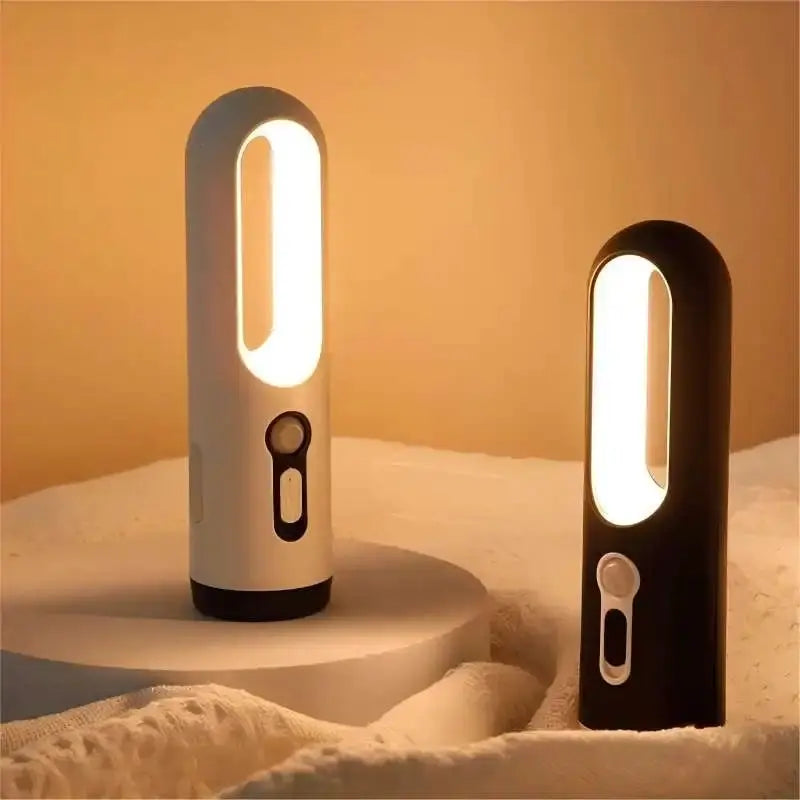 AiQUE LED Motion Sensor Night Light Portable 2 in 1 Flashlight and Soft Night Light for Bedroom Bathroom Camping