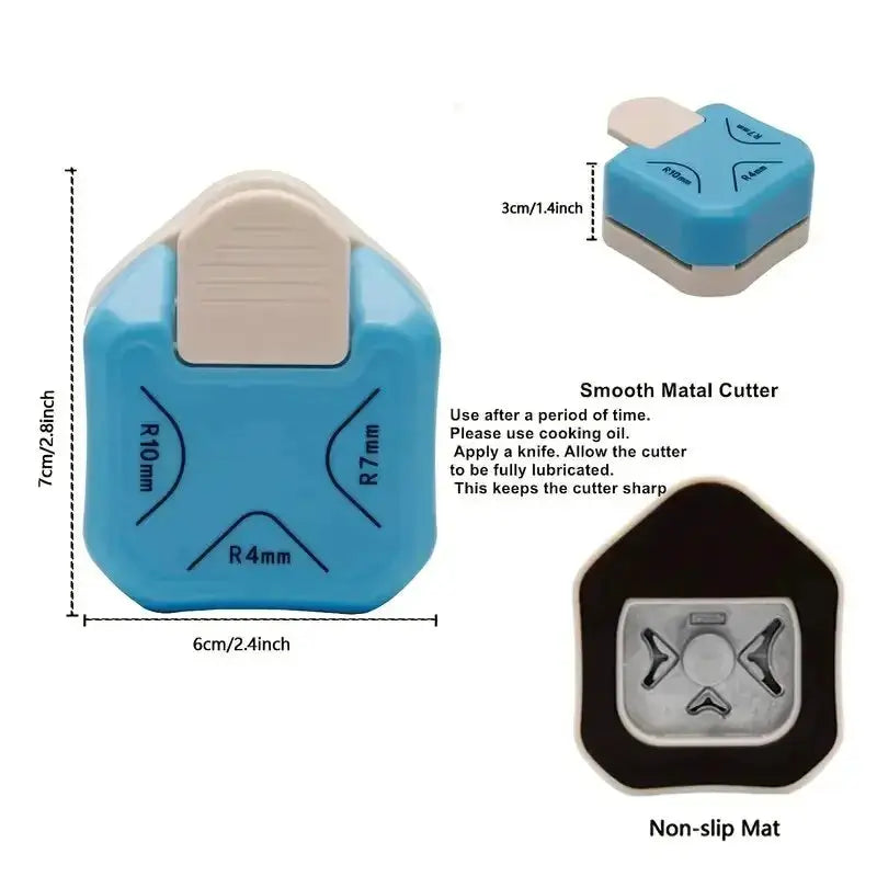 Three In One Corner Rounder Embosser Cutter For DIY Photo Cards And Business Cards