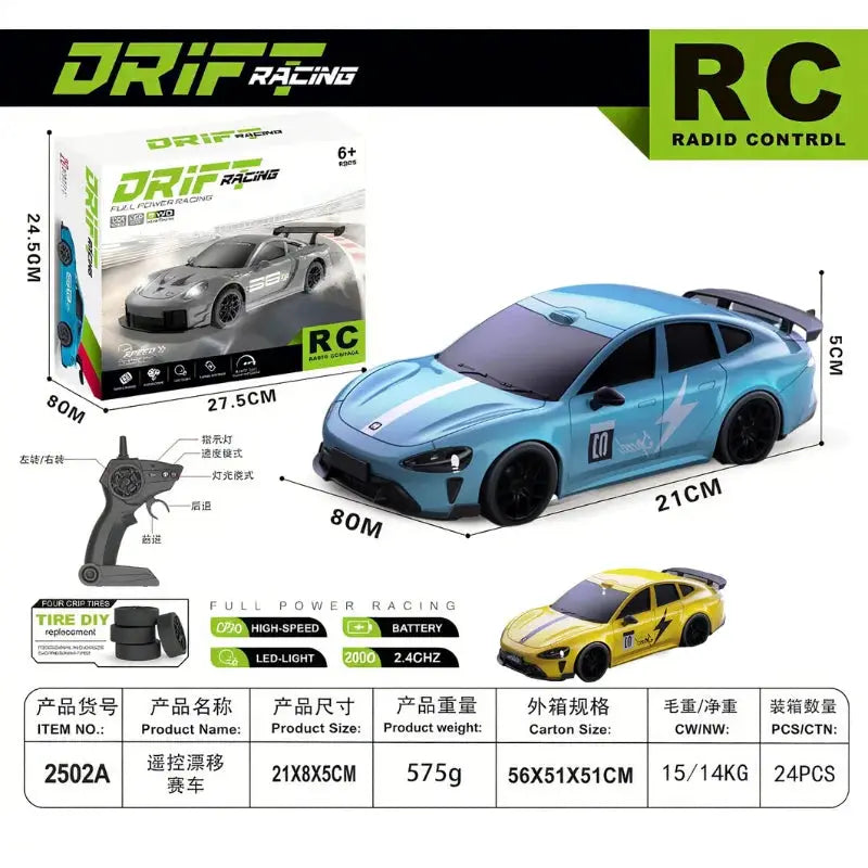 Limited Edition RC Drift GT3 RS 1 To 24 Scale High Speed Remote Control Car Gift For Kids 14 Up