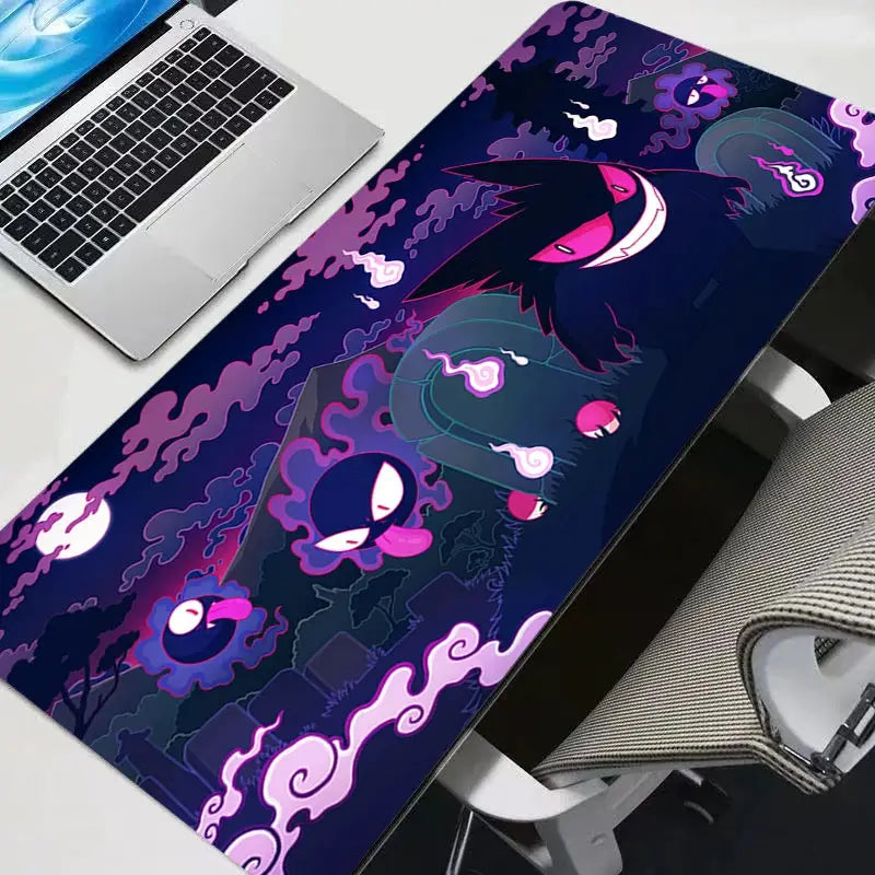 Gengar Themed XXL Gaming Mouse Pad Desk Mat For Gamers Varmilo Keyboard Carpet Large Surface