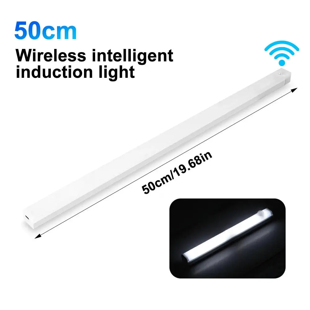 LED Car Sensor Light 10 20 30 CM Automatic Induction Magnetic Rechargeable Type C Lamp With Manual And Sensing Modes