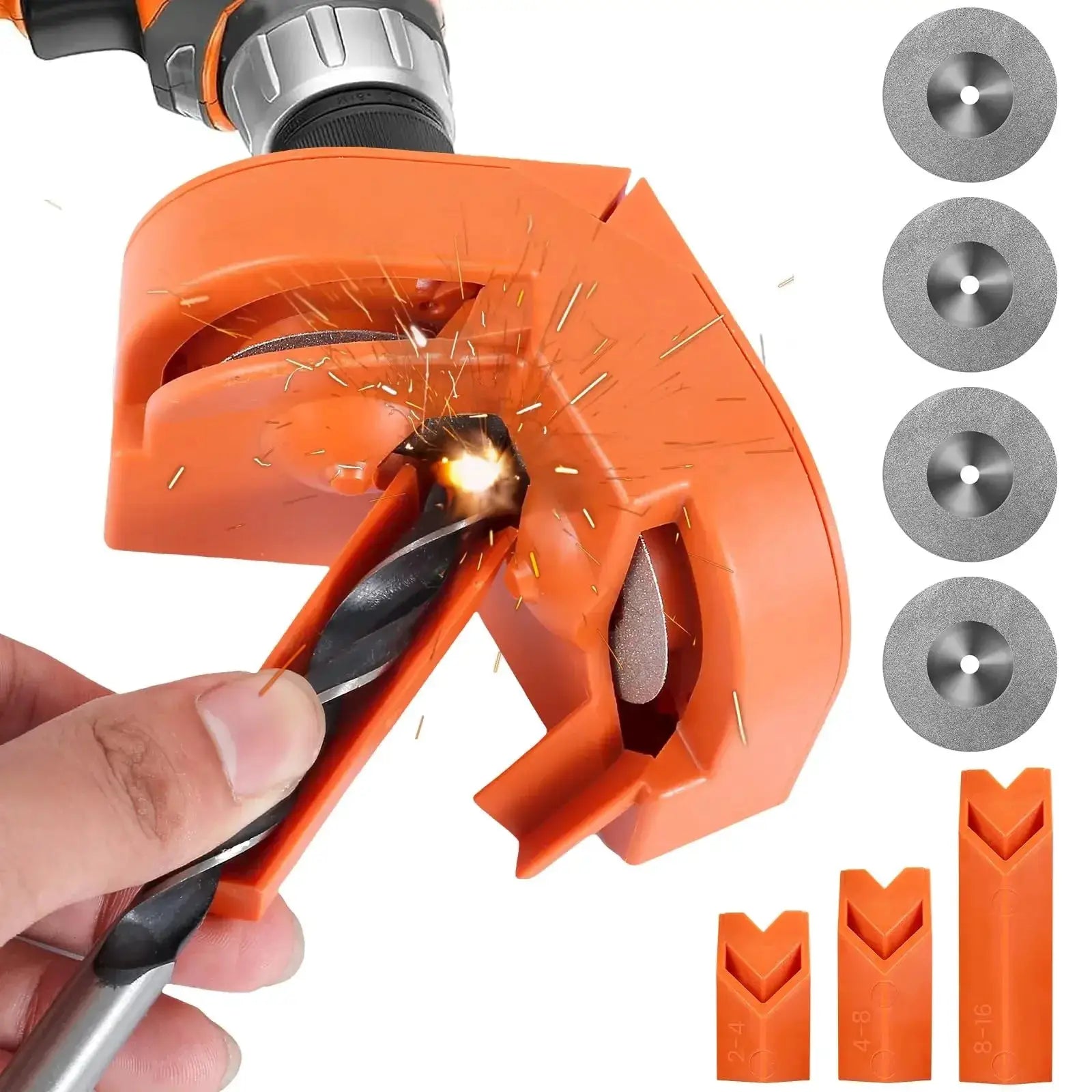 Electric Drill Bit Sharpener and Knife Sharpener Multipurpose Grinding and Polishing Tool