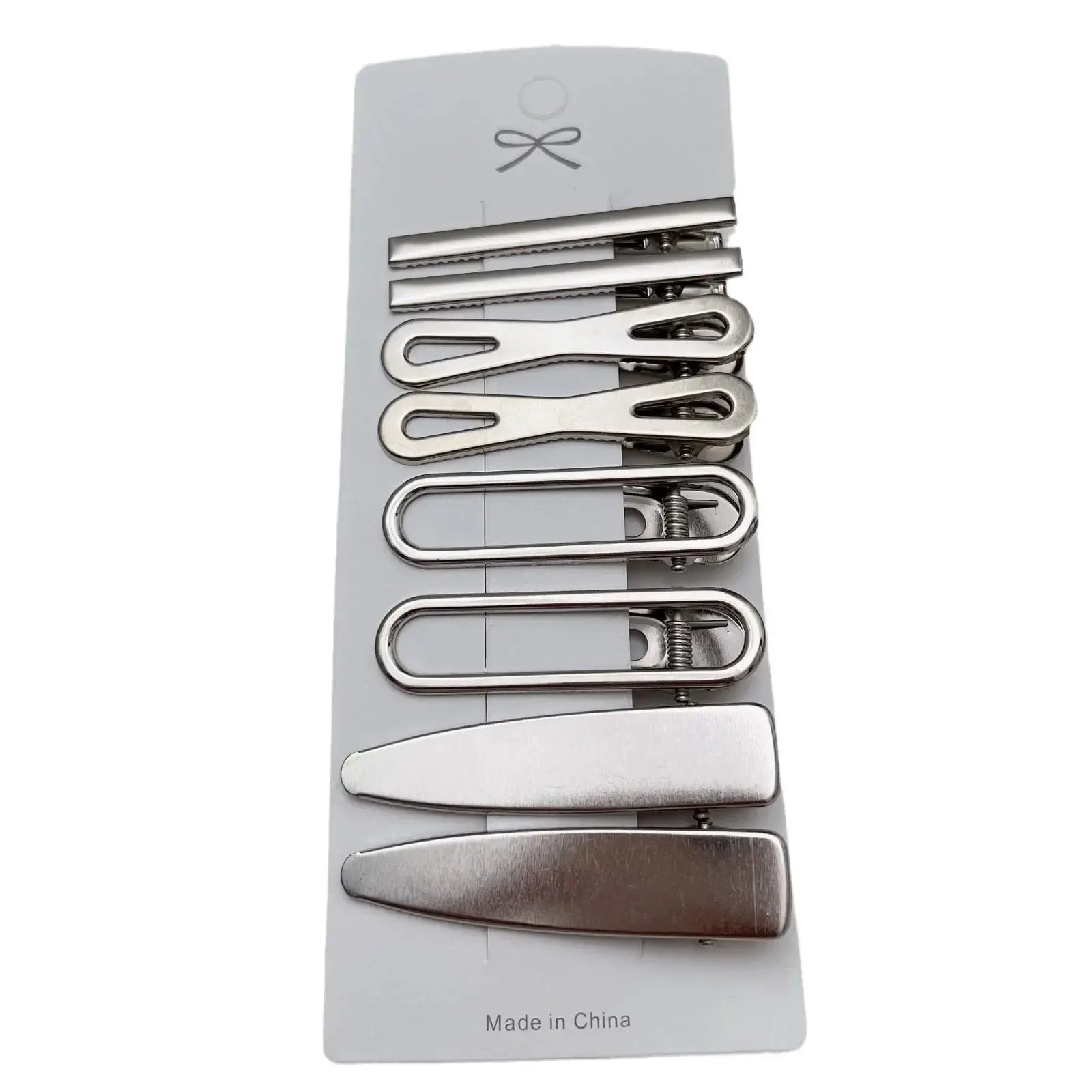 SilverLine Metal Hair Clips Y2K Duckbill Hairpins for Bangs and Side Hairstyles Durable