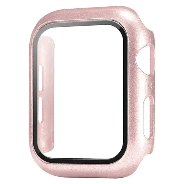 Glass+Cover For Apple Watch case 44mm 40mm 41 42 45 mm 49mm 46mm Screen Protector iWatch series Ultra 10 9 8 7 6 SE 5 Accessorie