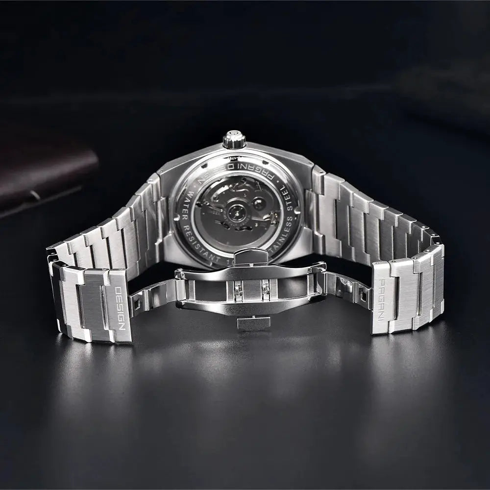 Pagani Design Men's Automatic Mechanical Watch With Miyota 8215 Movement Sapphire Crystal Stainless Steel Waterproof