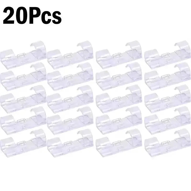NeatCable Self Adhesive Cable Organizer Clips for Desk and Wall Mount to Manage PC Mouse USB Power Cords