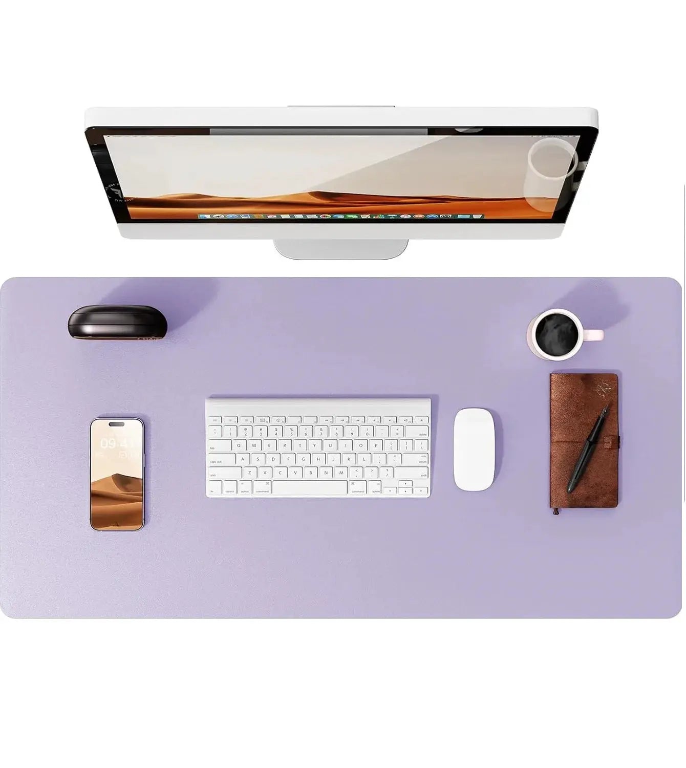 Large PU Leather Desk Pad Mouse Pad For Office Non Slip Leather Desk Mat Laptop Desk Pad Protector
