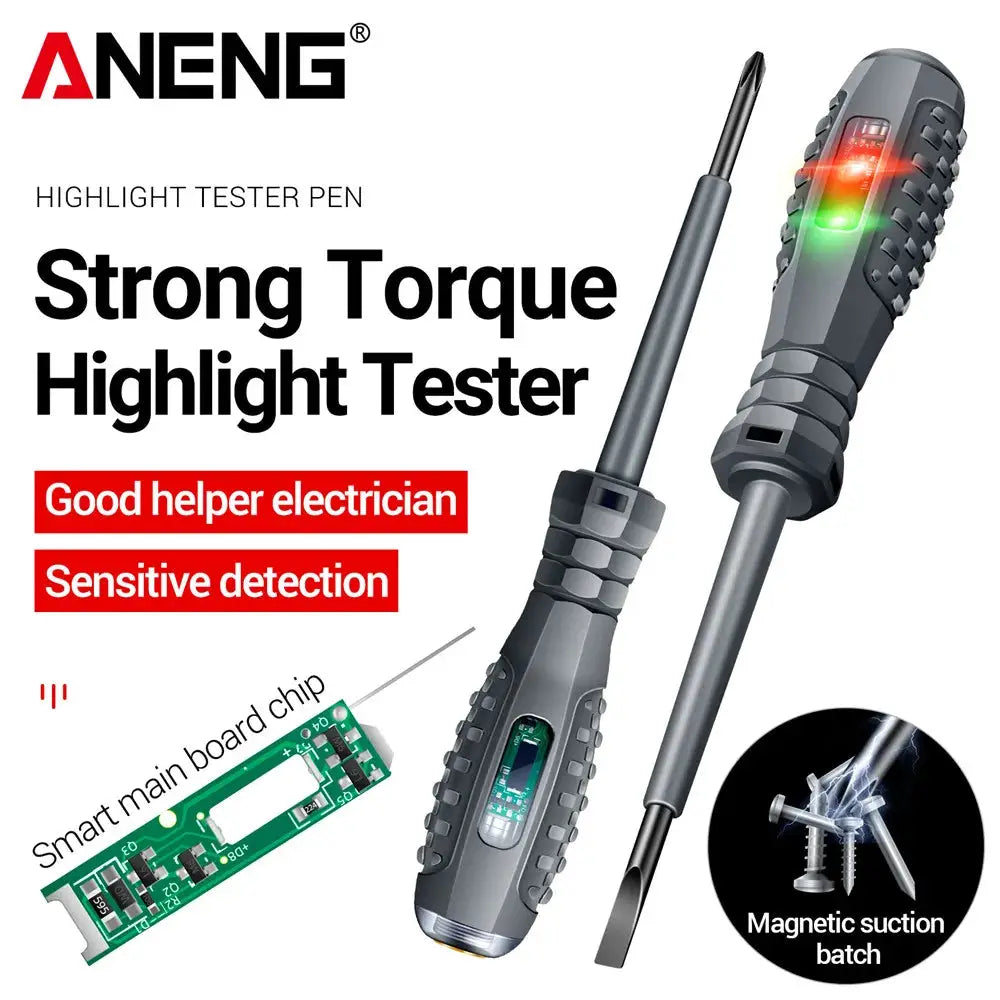 ANENG B05 Pocket Tester Pen With Neon Bulb Indicator For Live Wire Detection Insulated Electrician Screwdriver Tools