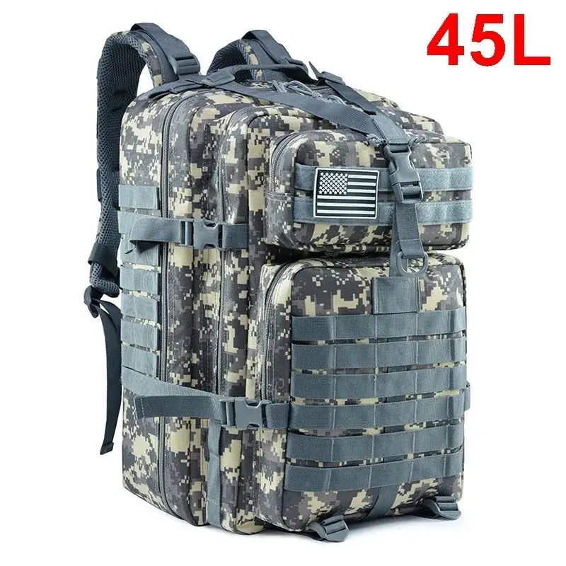 RidgeGuard Tactical Backpack 30L and 50L Durable MOLLE Pack for Hiking Trekking Hunting and EDC