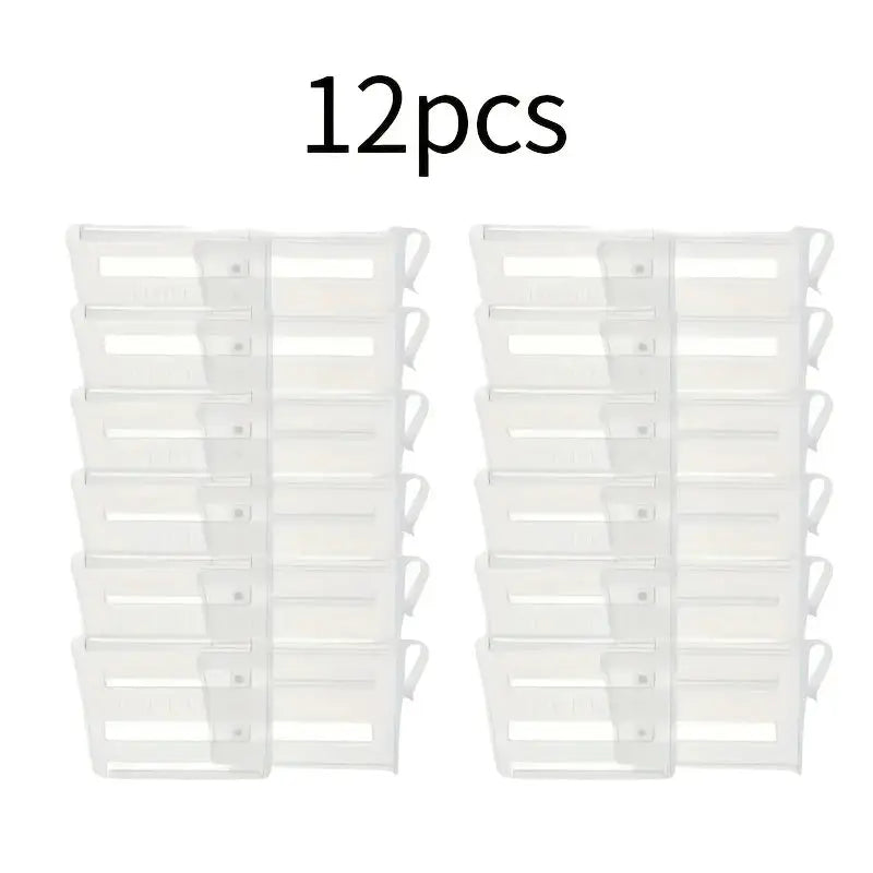 Six To Twelve Adjustable Refrigerator Space Divider Expandable Drink And Sauce Organizer Maximize Fridge Storage