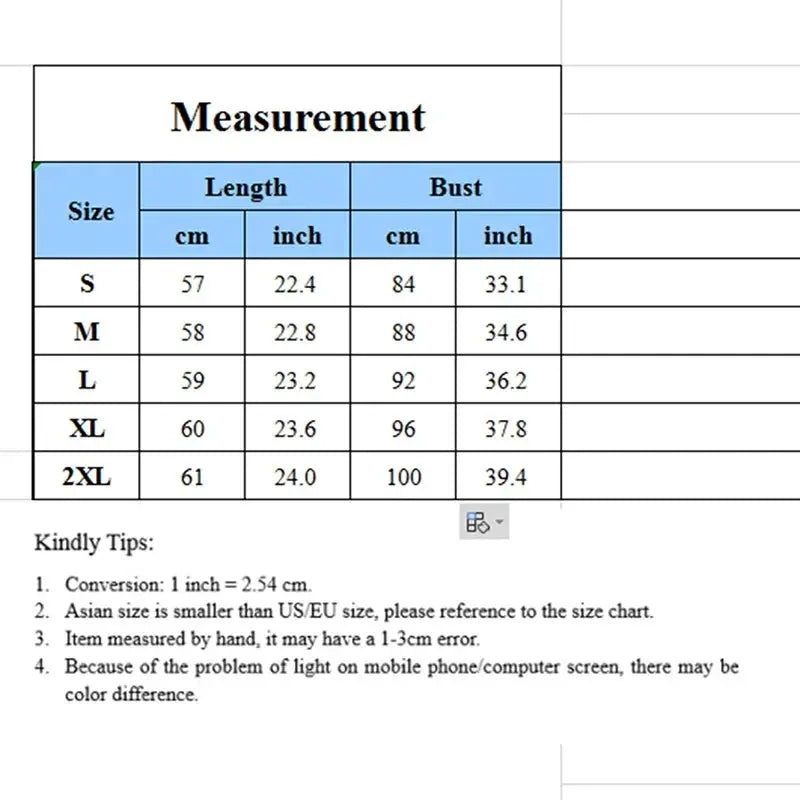 Simples Market white long-sleeve women's shirt blouse with size measurements chart