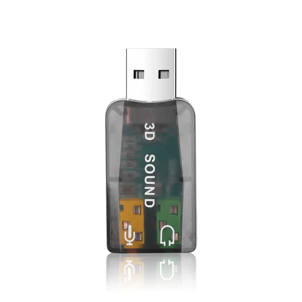 5.1 Channel USB External Sound Card Plug And Play USB Audio Interface For PC And Laptop
