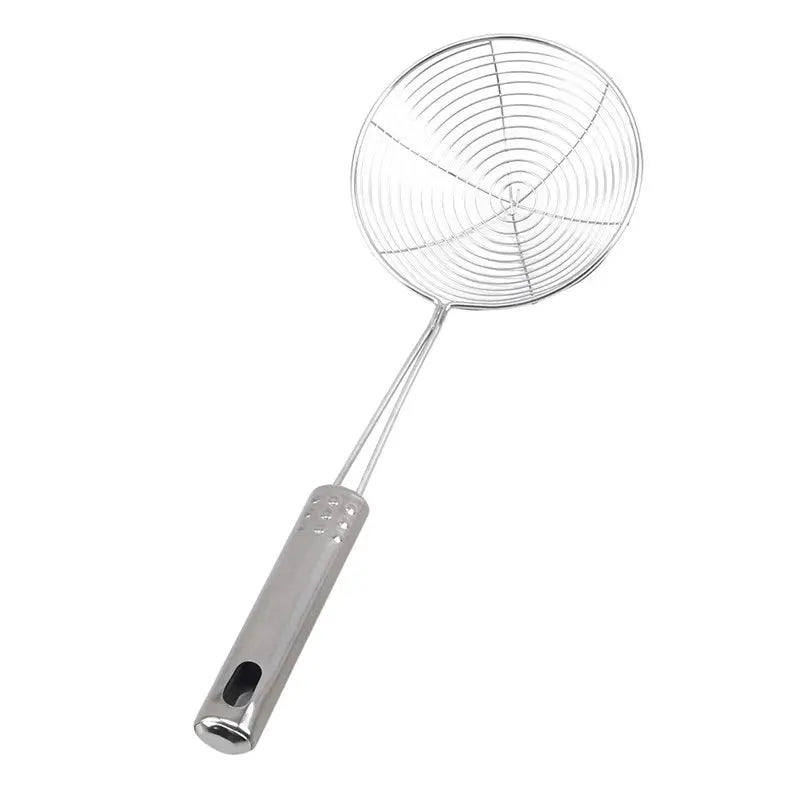 Oval Skimmer Stainless Steel Filter Mesh For Oil Pot And Fried Food Straining Colander Kitchen Tool