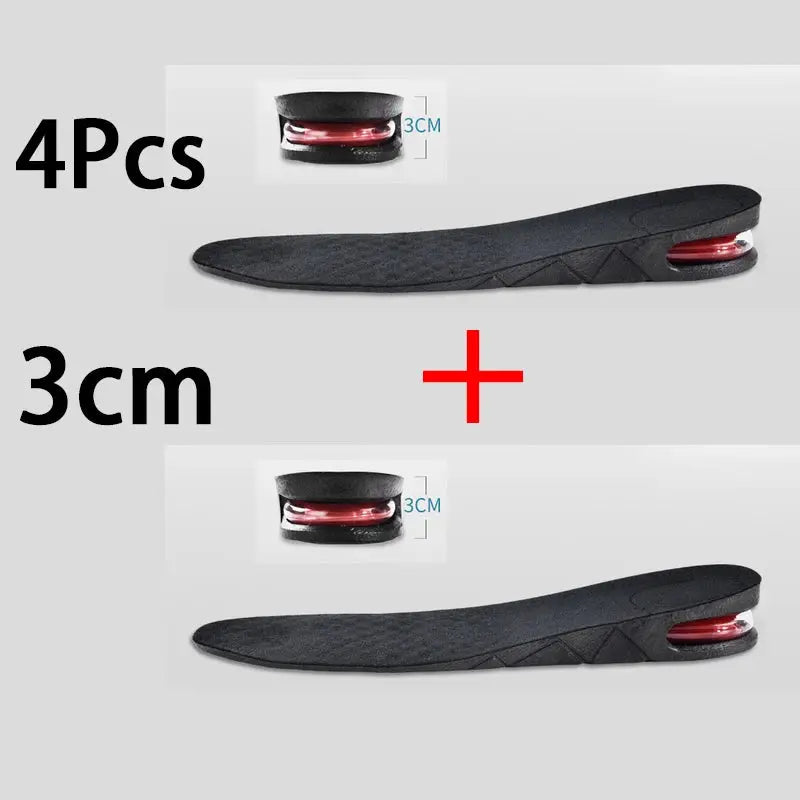 Invisible Height Increase Insole With Air Cushion Shoe Inserts Adjustable Cut To Fit Foot Pad Height Boost