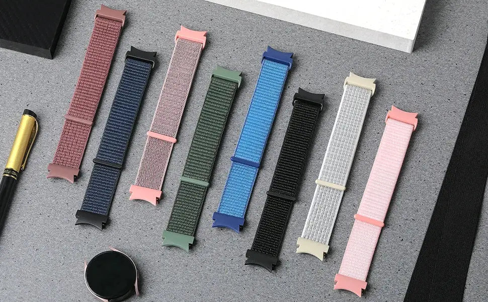 Band For Samsung Galaxy Watch 7/6/4/classic/5 pro 44mm 40mm wrist No Gaps Nylon sport loop correa bracelet Galaxy Watch 7 Strap