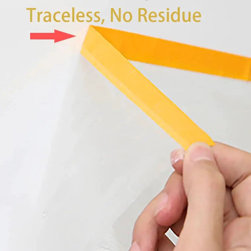 PreTaped Masking Film Roll Painting And Decorating Protective Film Covering Skirting Boards Frames Cars And Auto Body