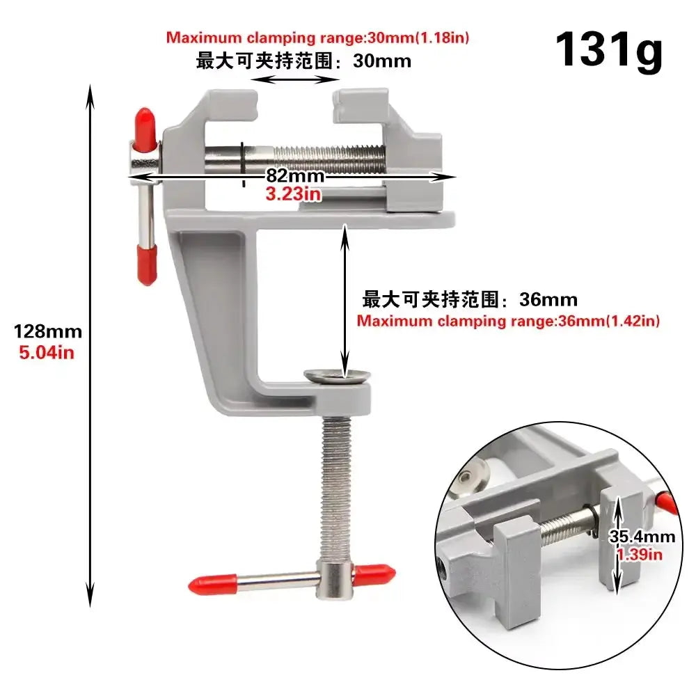 Mini Table Bench Vise For Precision Carving And DIY Crafts Small Mold Fixing Pliers Clamp For Hobbyist Repair