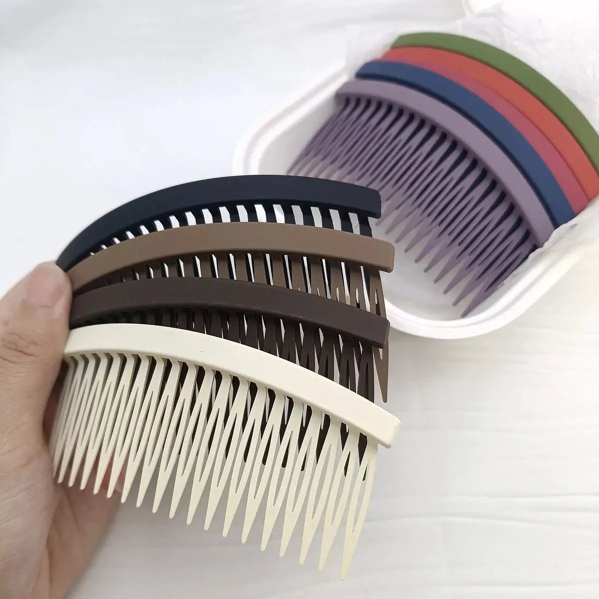 Womens Fashion Large Simple Hair Comb Hairpin Headband Accessory Plastic Fashion Bangs Fixed Style - Simples Market