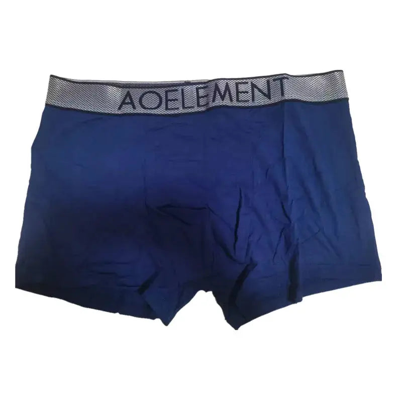 Men's blue boxer briefs with breathable mesh waistband AOELEMENT, by Simples Market