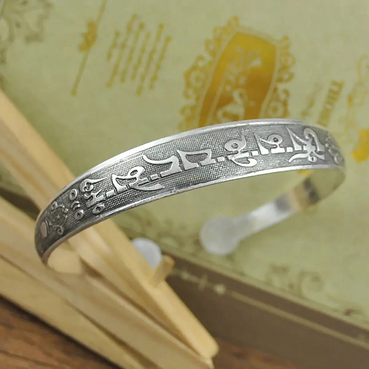 New Retro Tibetan Silver Cuff Bracelets With Carved Fish Elephant And Flower Motifs Vintage Gypsy Jewelry For Women