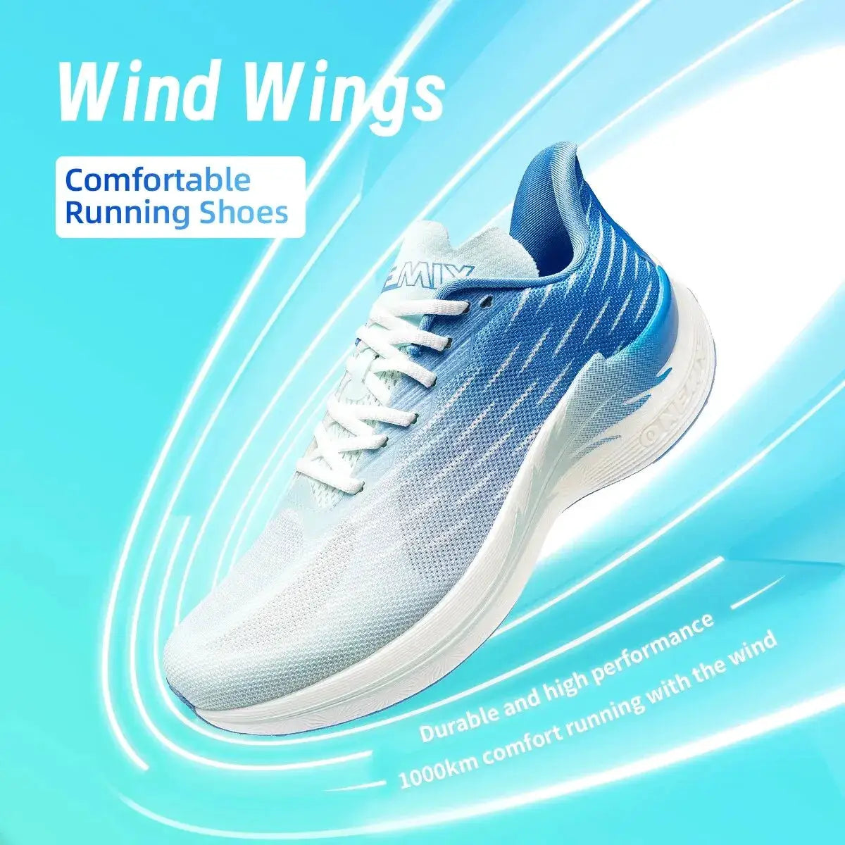 Onemix 2026 Wind Wings Breathable Lightweight Running Shoes Unisex For Marathon Training And Casual Wear