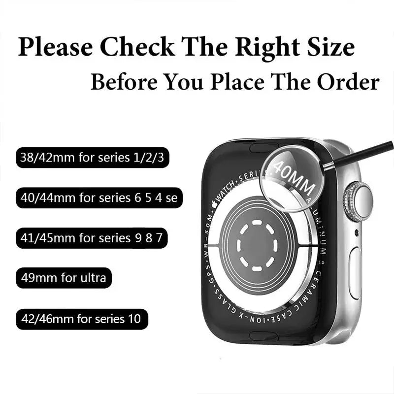 Nylon Braided Band Strap Compatible For Apple Watch S10 46mm 44mm 40mm 45mm 49mm 41mm 38mm iWatch series se 10 7 3 5 6 8 9 Ultra