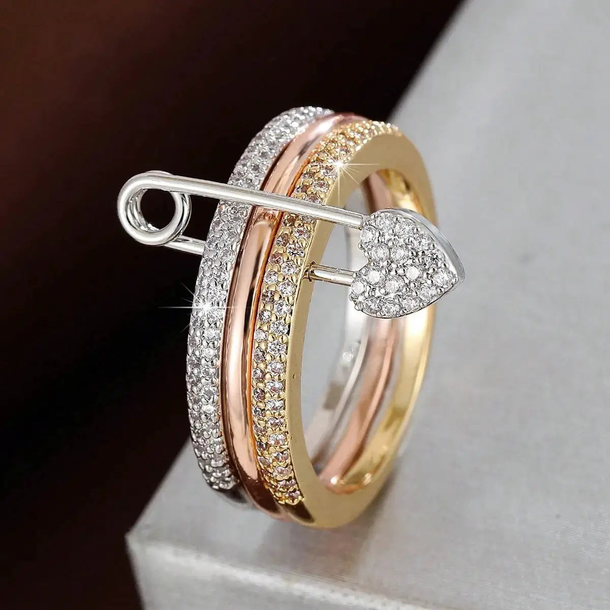 Stacked Ring Jewelry Fashion Trend Street Style Gift For Friends Birthday Party Surprise Ring