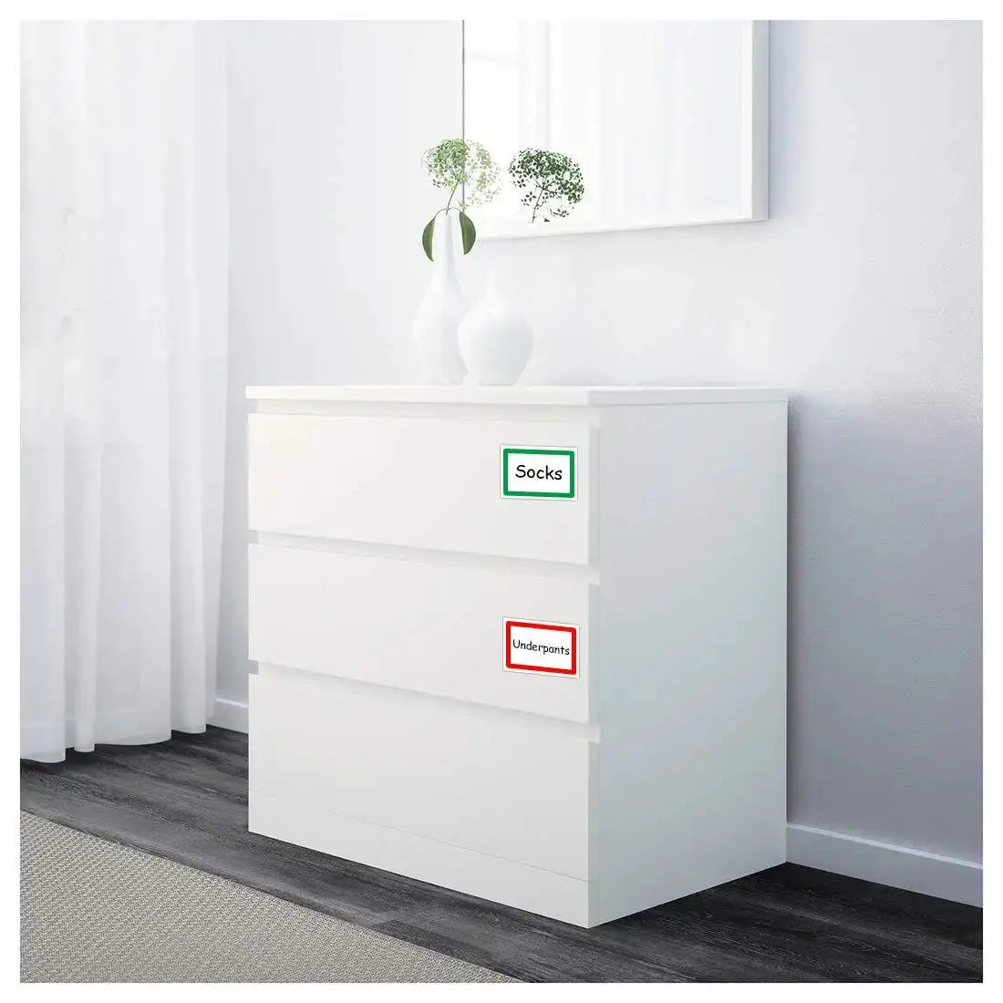 250 Pcs Per Roll Name Storage Labels 4 Designs DIY Decor Labels 1.0 X 1.8 In Perfect For Office Home Kitchen Storage