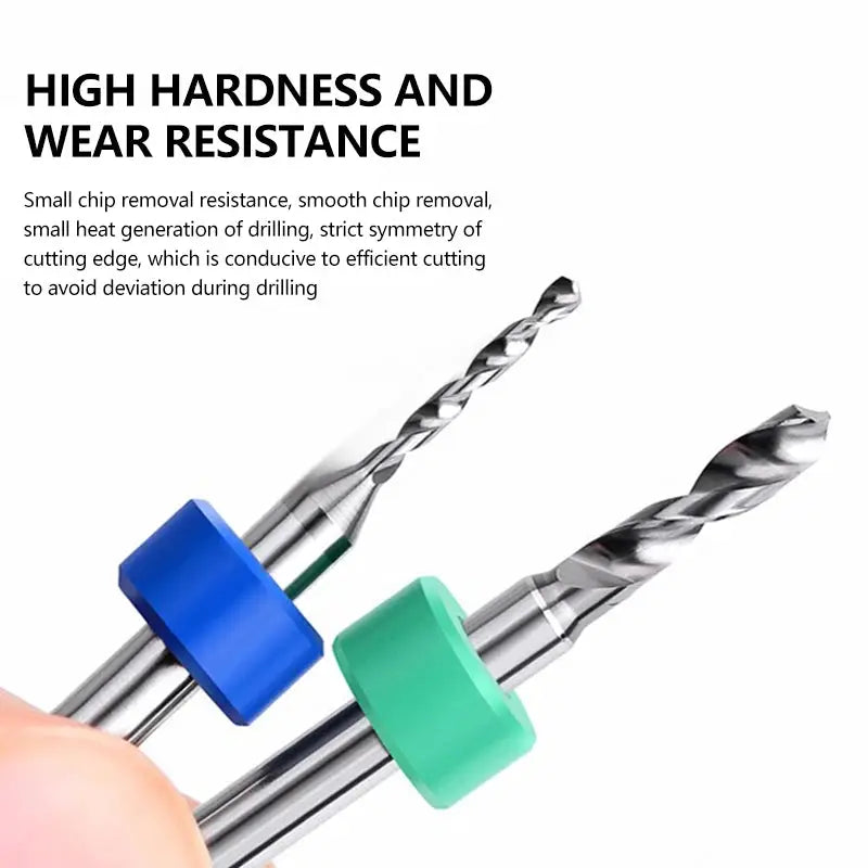 XCAN 0.1mm–2.0mm Carbide PCB Drill Bit Set for Printed Circuit Boards Mini CNC Drilling