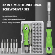 32 In 1 Multifunctional Screwdriver Set With Magnetic 30 Piece Torx And Phillips Bits For Phone PC Gadgets Repair