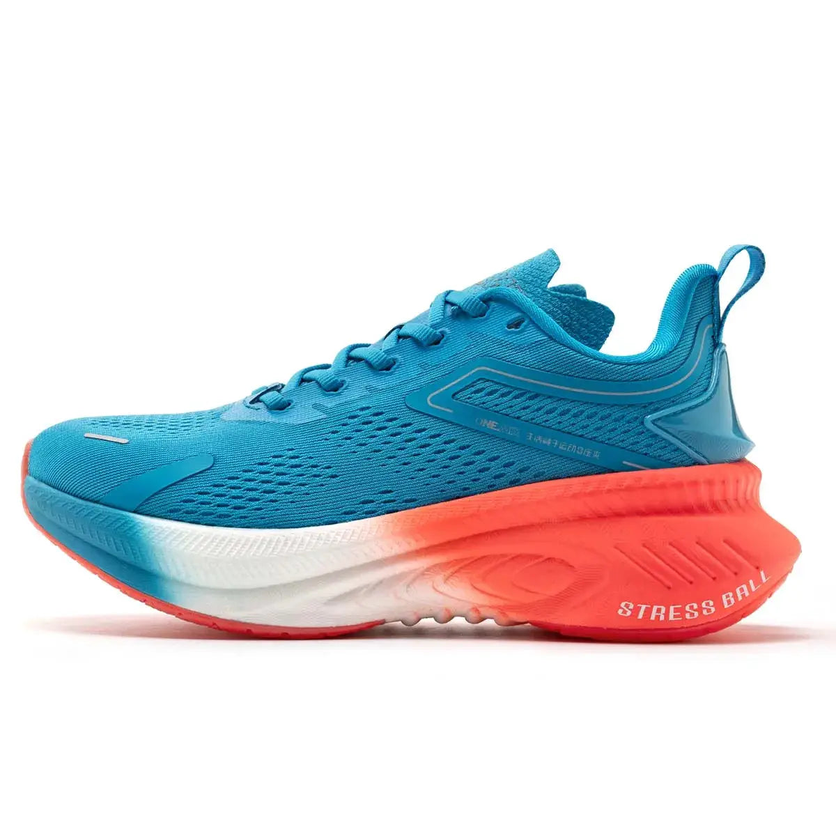 ONEMIX 2026 unisex breathable mesh running shoes in blue with coral sole
